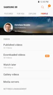 Samsung XR Mobile android App screenshot 2